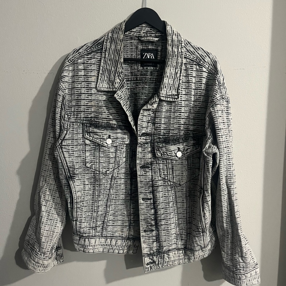 Zara Black and Gray Men's Jacket